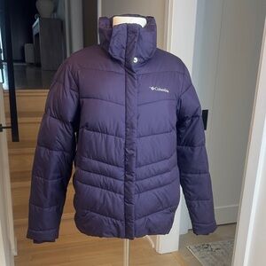 Columbia Purple Puffer Jacket – Size M – Insulated Winter Coat